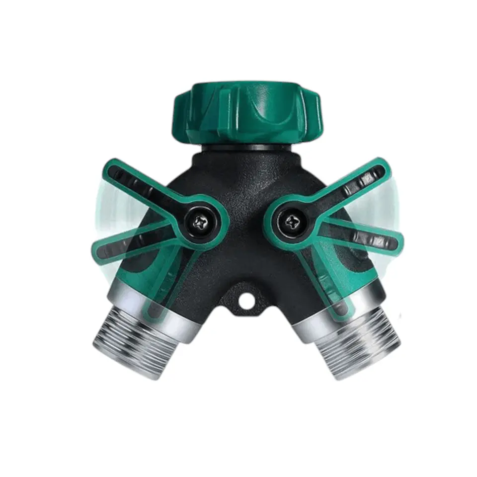 Divisor de Manguera Metal 2 Vías 3