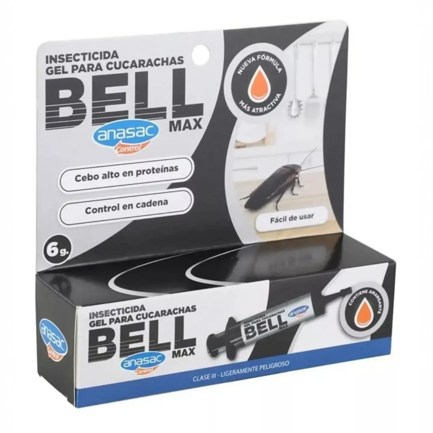 Veneno para Cucarachas en Gel 6 g | Bell Max Anasac 4