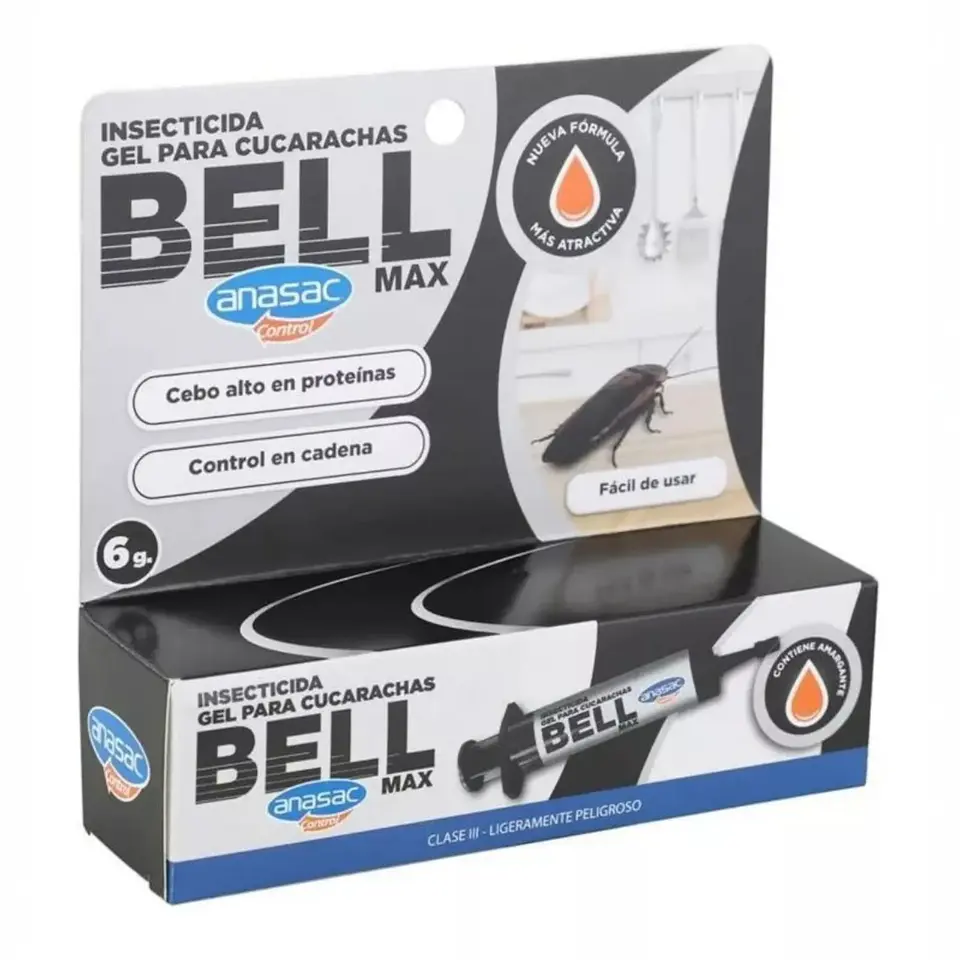 Veneno para Cucarachas en Gel 6 g | Bell Max Anasac 4