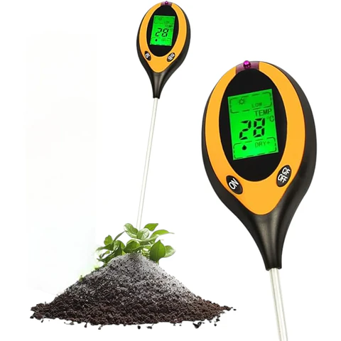 Medidor Ph Humedad Suelo Temperatura 4 En 1