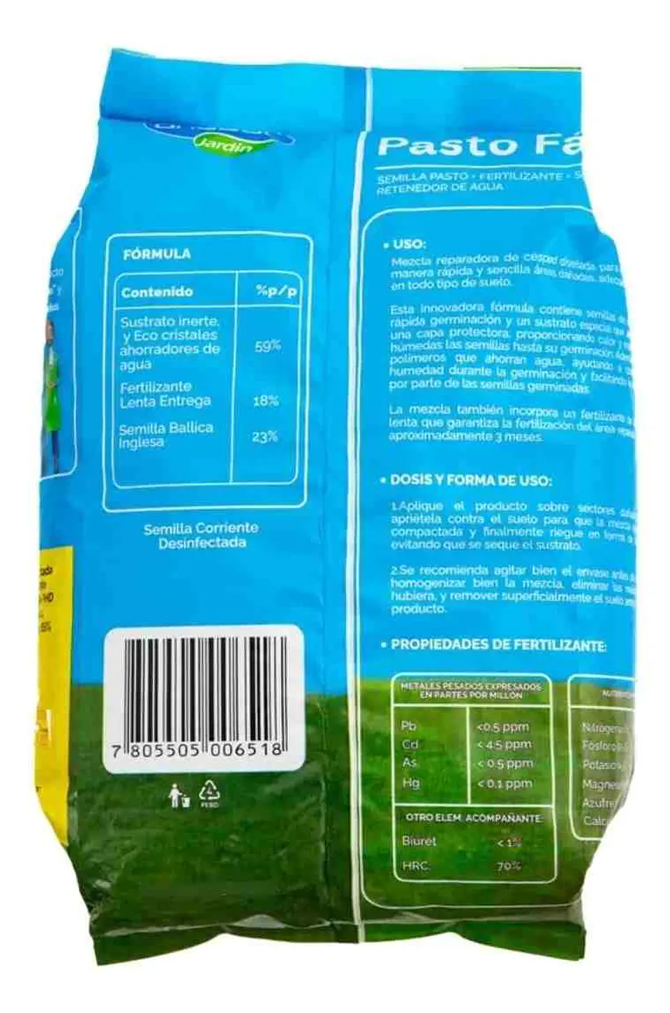 Pasto Fácil 5L | Reparador de Césped con Semillas 6