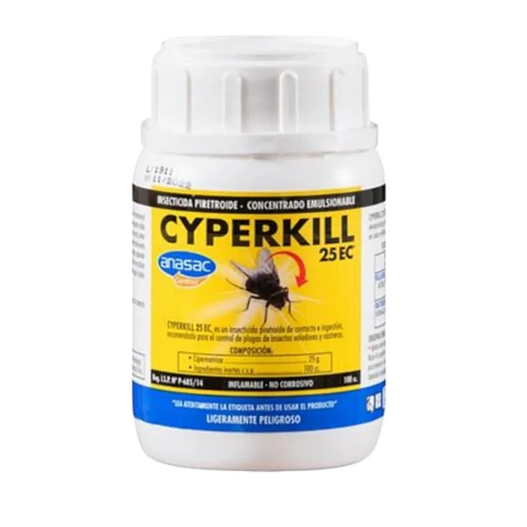 Insecticida para Arañas y Cucarachas | Cyperkill 25 EC 100 cc