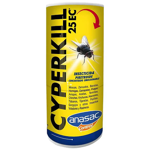 Insecticida para Moscas y Cucarachas | Cyperkill 25 EC 50 cc