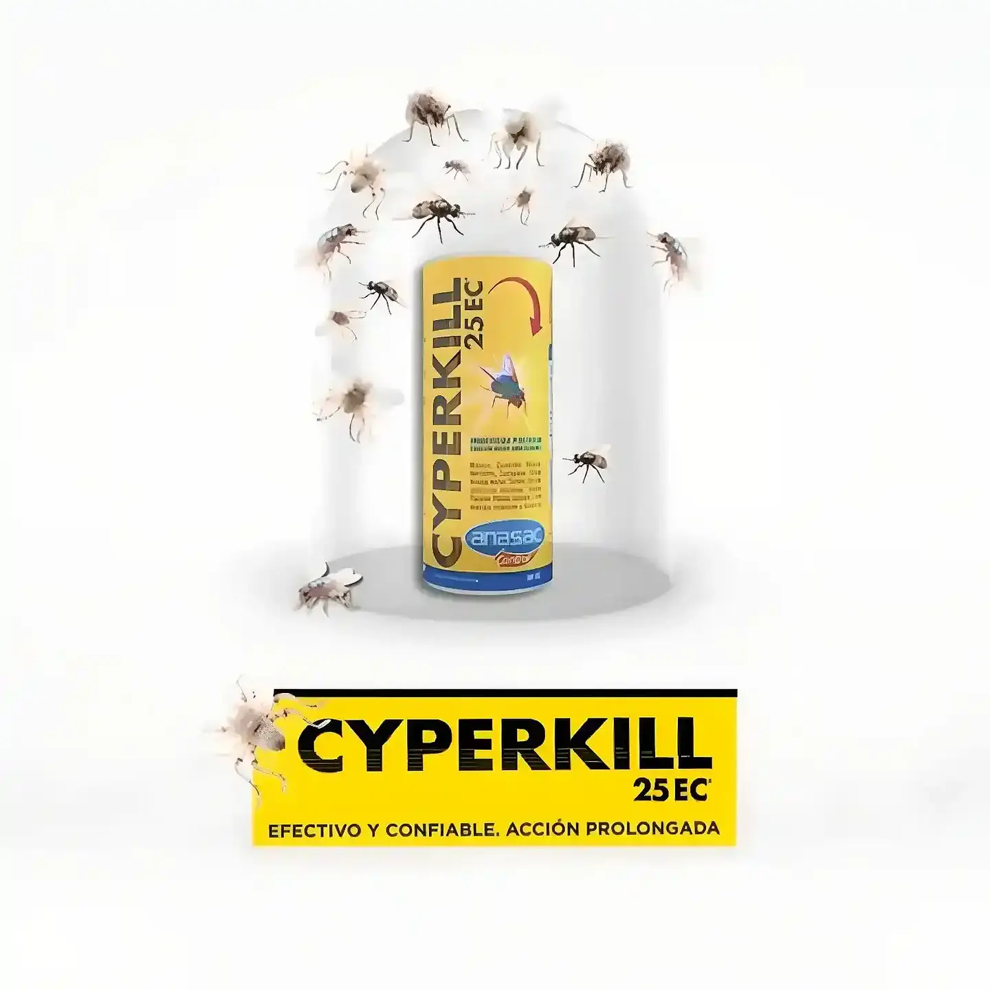 Insecticida para Moscas y Cucarachas | Cyperkill 25 EC 50 cc 2