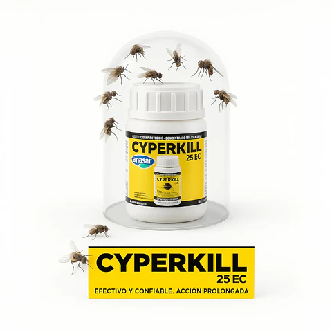 Insecticida para Arañas y Cucarachas | Cyperkill 25 EC 100 cc
