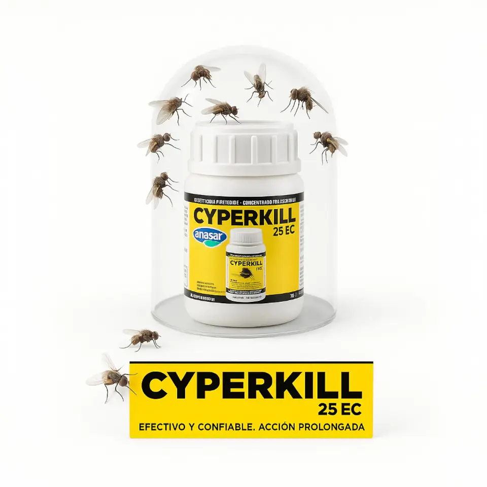 Insecticida para Arañas y Cucarachas | Cyperkill 25 EC 100 cc 2