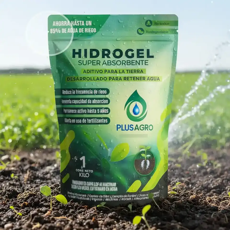 Hidrogel Plusagro 1 Kg | Ahorra Hasta 85% de Agua 9