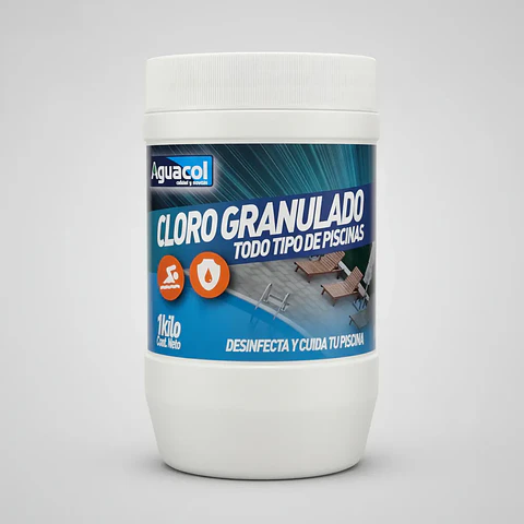 Cloro Granulado Aguacol 1 Kg | Limpieza Rápida y Efectiva