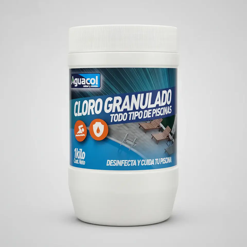 Cloro Granulado Aguacol 1 Kg | Limpieza Rápida y Efectiva 1
