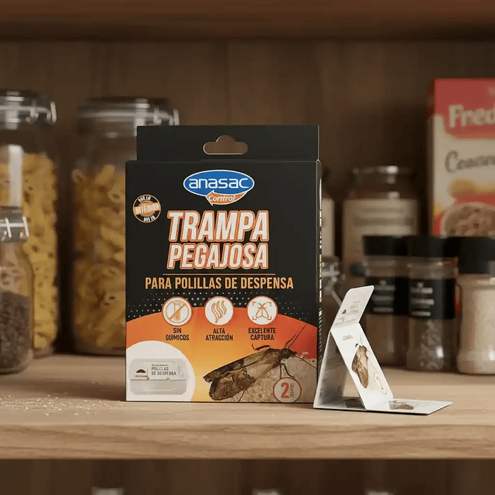 Trampa Pegajosa Polillas Anasac 2 Unidades | Control Natural en Despensas 2