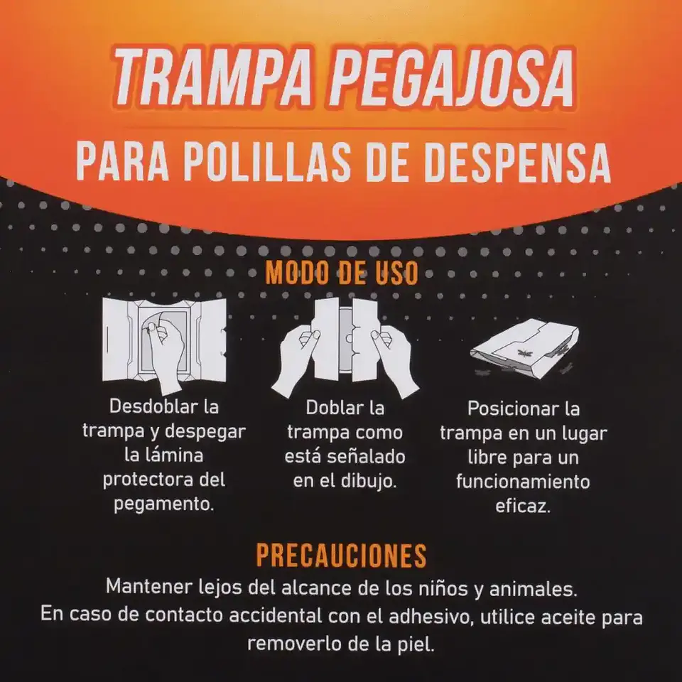 Trampa Pegajosa Polillas Anasac 2 Unidades | Control Natural en Despensas 4