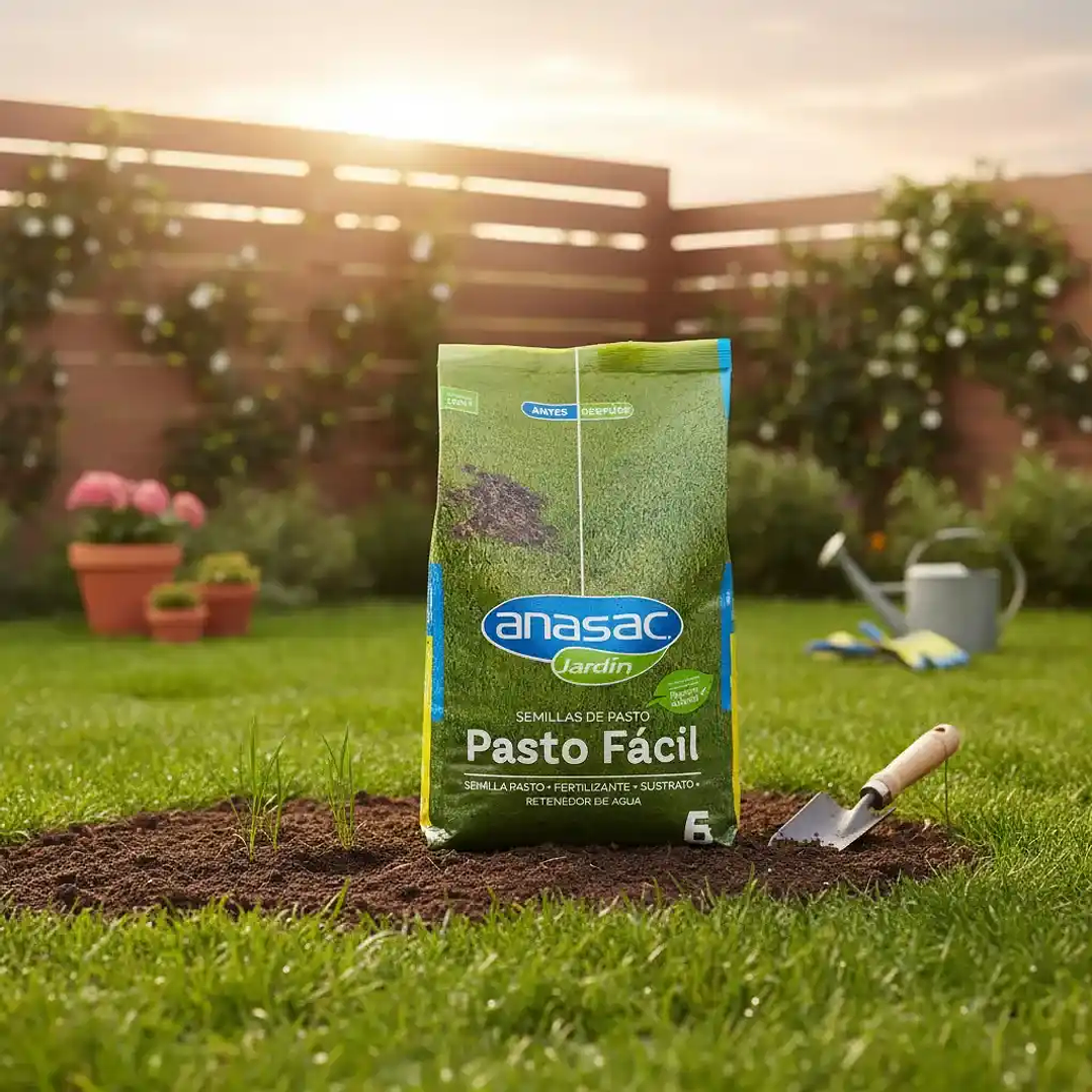 Pasto Fácil 5L l Semilla Fertilizante Sustrato y Retenedor de agua 3
