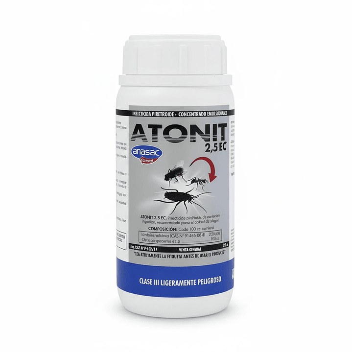 Atonit 2,5 EC 250 cc Anasac | Insecticida Piretroide de Alta Eficacia 1