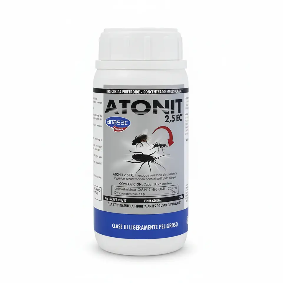 Insecticida para Arañas y Chinches | Atonit 2,5 EC 250 cc 1