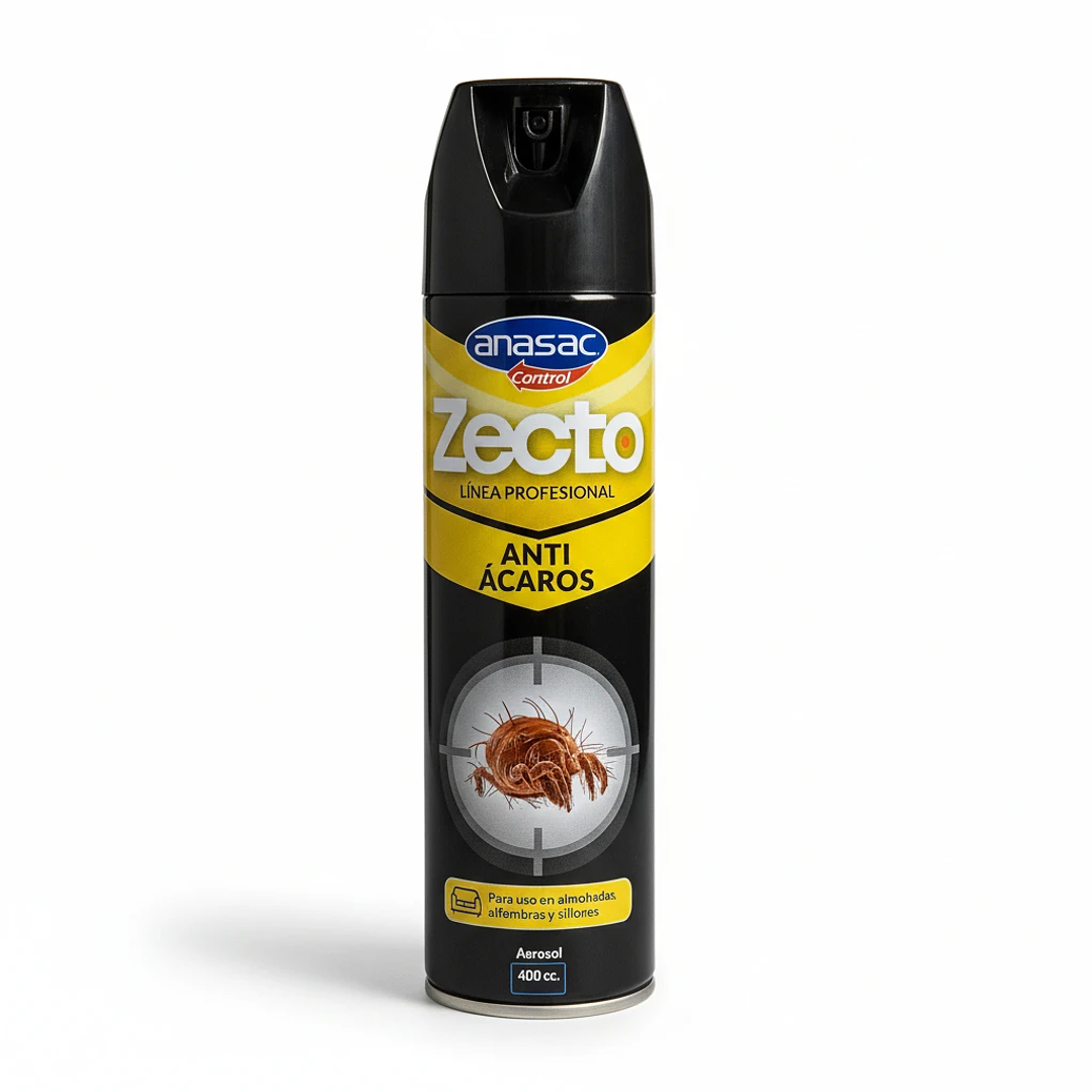 Zecto Aerosol Antiácaros 400 cc Anasac | Control de Ácaros en el Hogar 3