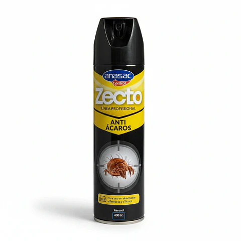 Zecto Aerosol Antiácaros 400 cc Anasac | Control de Ácaros en el Hogar