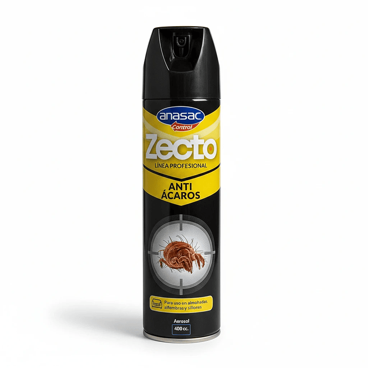 Zecto Aerosol Antiácaros 400 cc Anasac | Control de Ácaros en el Hogar 3