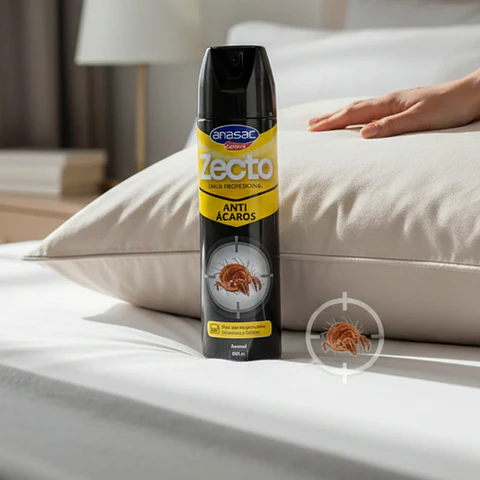 Zecto Aerosol Antiácaros 400 cc Anasac | Control de Ácaros en el Hogar