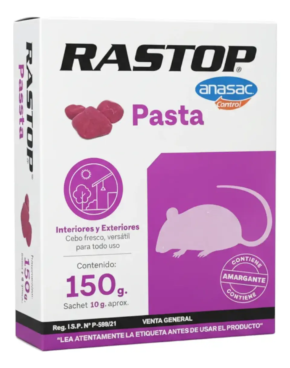 Veneno para Ratas y Ratones 150 g | Rastop Pasta Anasac 4