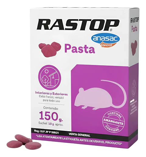 Veneno para Ratas y Ratones 150 g | Rastop Pasta Anasac