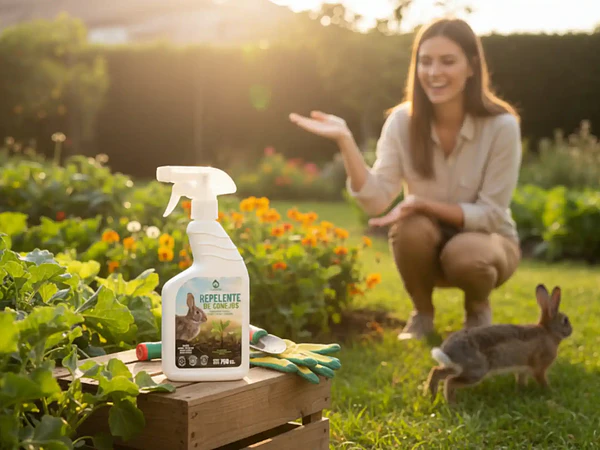 Repelente de Conejos 750 cc Listo para Usar: cómo proteger jardines y cultivos de forma natural