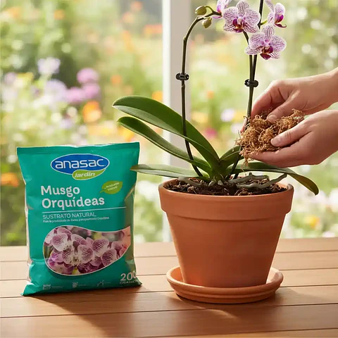 Musgo para Orquídeas 200 g Anasac | Sustrato Natural