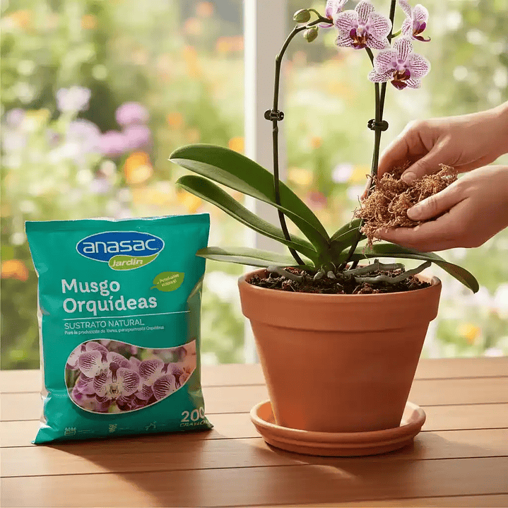 Musgo para Orquídeas 200 g Anasac | Sustrato Natural 2
