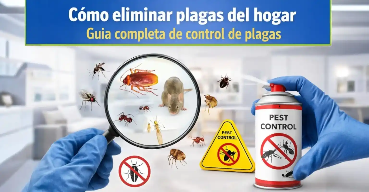 Cómo eliminar plagas del hogar | Guía completa de control de plagas