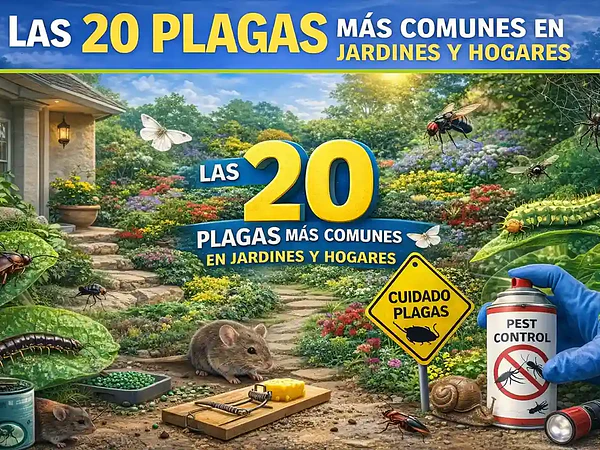 Las 20 plagas más comunes en jardines y hogares | Guía completa