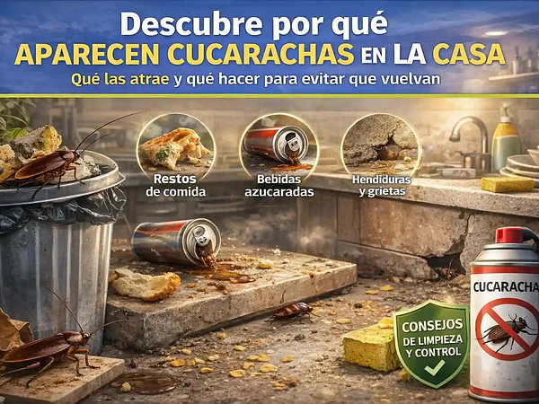 Por qué aparecen cucarachas en la casa y cómo evitarlas