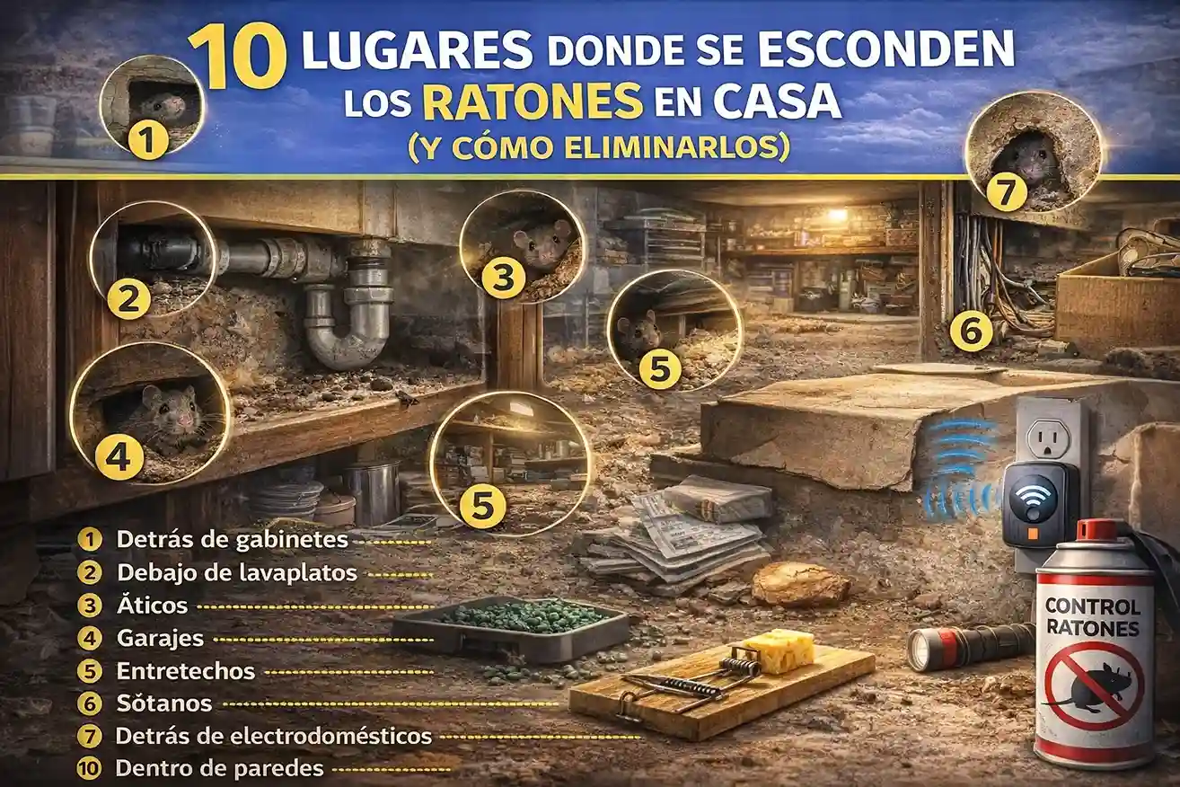 10 lugares donde se esconden los ratones en casa (y cómo eliminarlos)