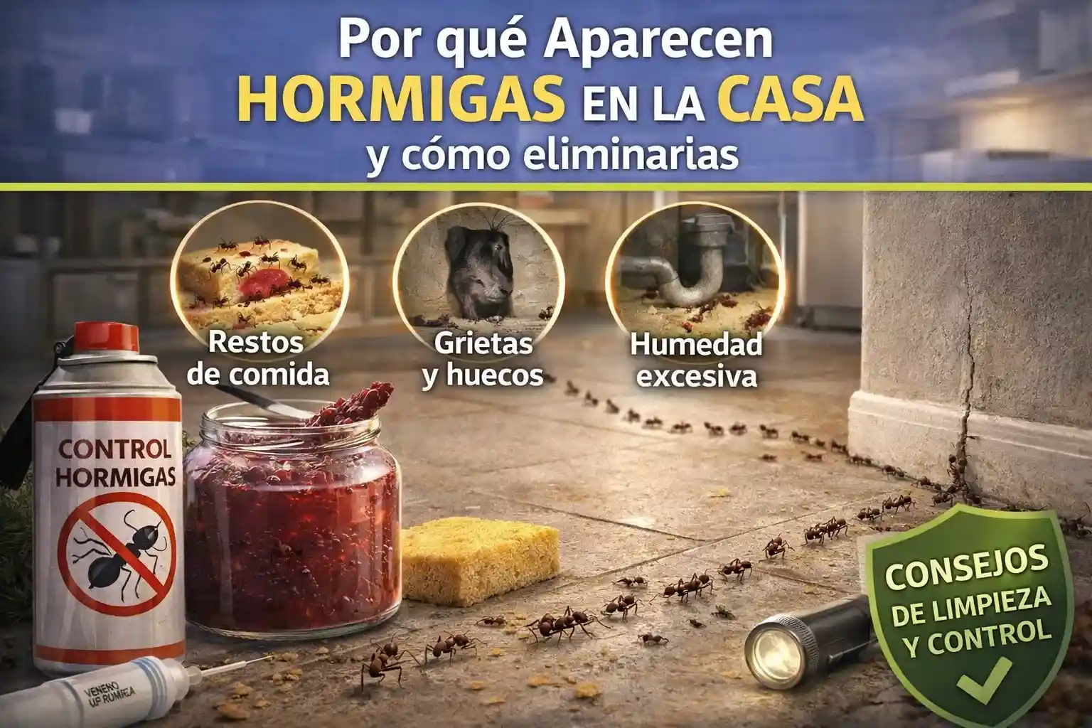 Por qué aparecen hormigas en la casa y cómo eliminarlas