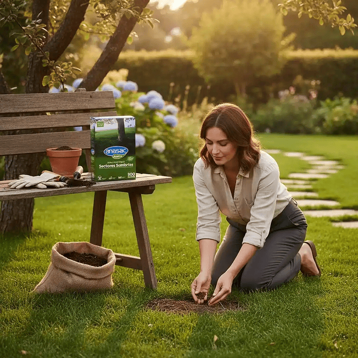 Semillas de Pasto Sombra 500 g Anasac | Césped para Baja Luz 3