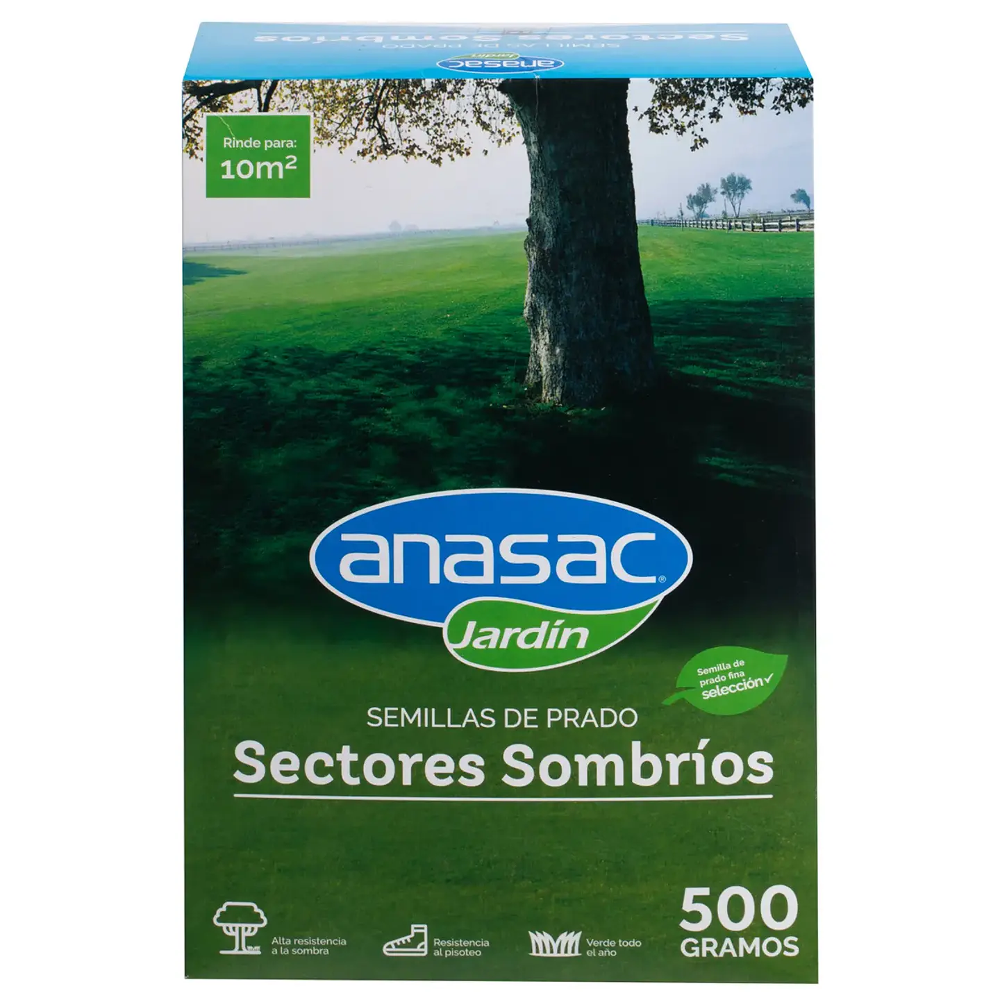 Semillas de Pasto Sombra 500 g Anasac | Césped para Baja Luz 1