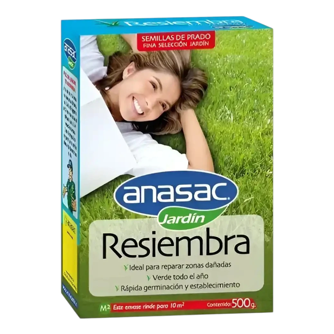 Semilla Pasto Resiembra 500 g Anasac | Reparación de Césped 1