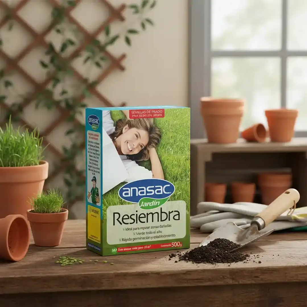 Semilla Pasto Resiembra 500 g Anasac | Reparación de Césped 2