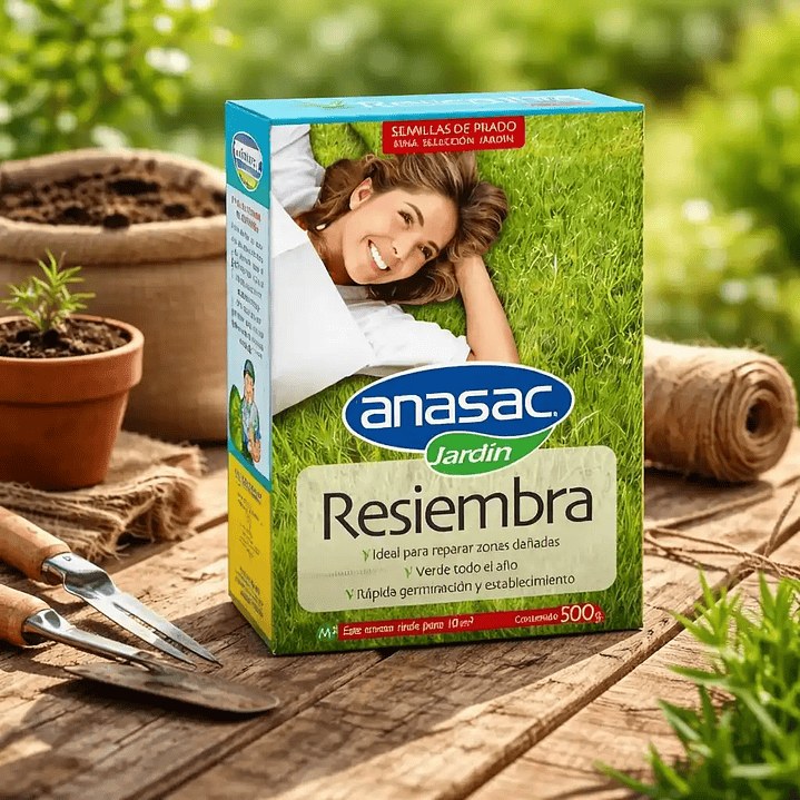 Semilla Pasto Resiembra 500 g Anasac | Reparación de Césped 3