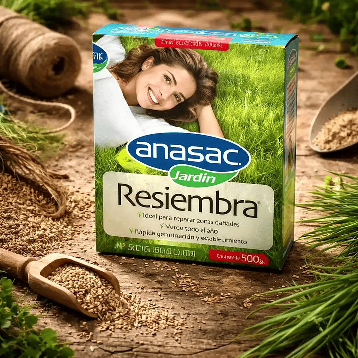 Semilla Pasto Resiembra 500 g Anasac | Reparación de Césped 4
