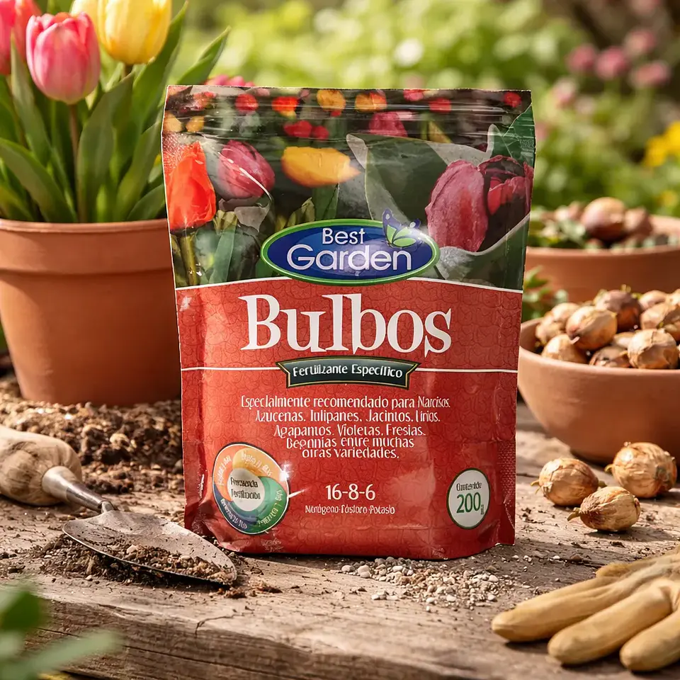 Fertilizante Bulbos 200 g | NPK 16-8-6 con Algas 4