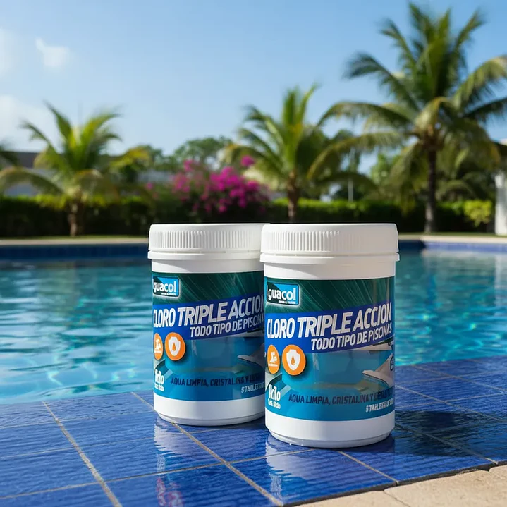 Pack 2 Cloro Tabletas 1 Kg | Aguacol Triple Acción 2