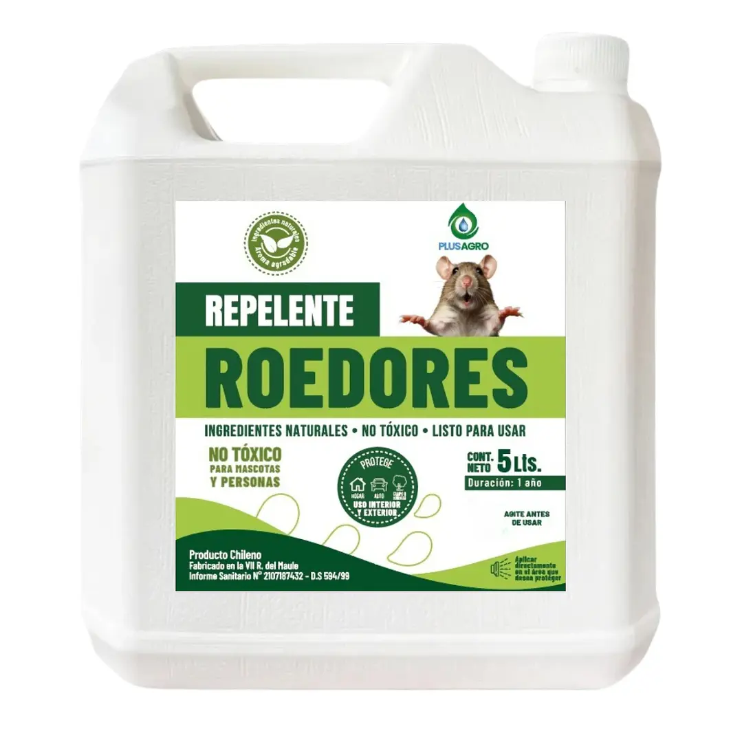 Repelente Roedores 5L Plusagro | Uso Profesional 500 m² 1