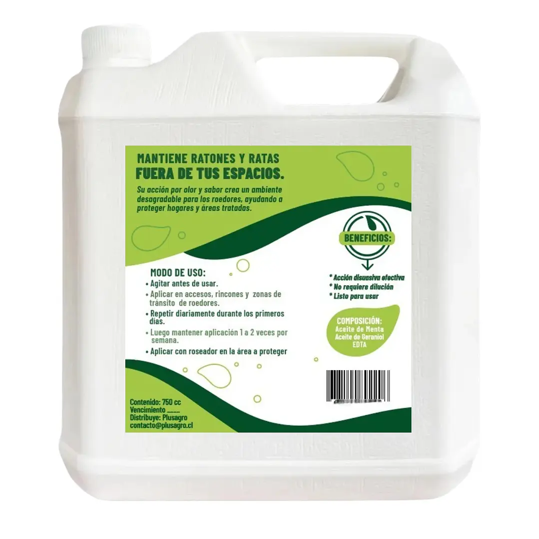 Repelente Roedores 5L Plusagro | Uso Profesional 500 m² 3