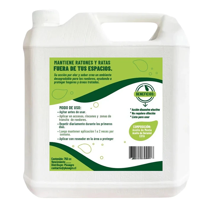 Repelente Roedores 5L Plusagro | Uso Profesional 500 m² 3