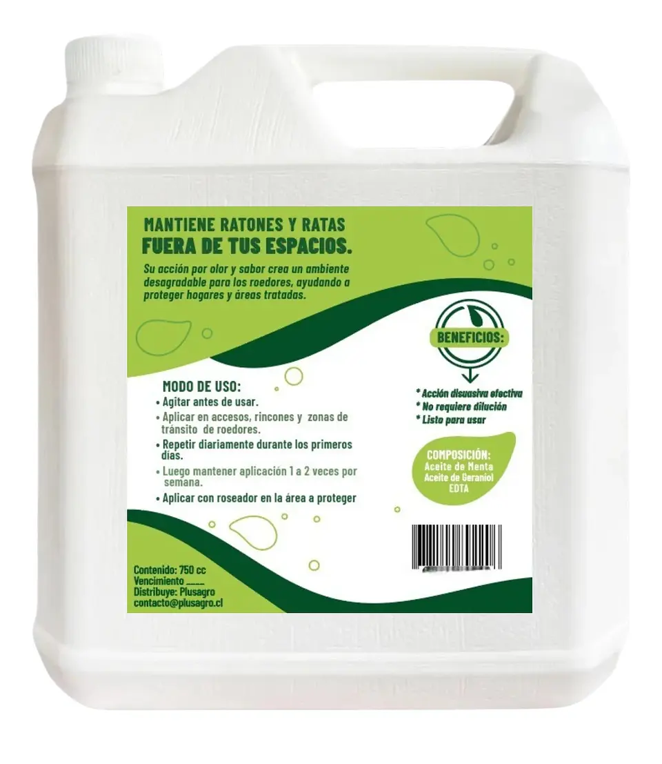 Repelente para Ratones y Ratas 5 Litros | Plusagro Hasta 500 m² 6