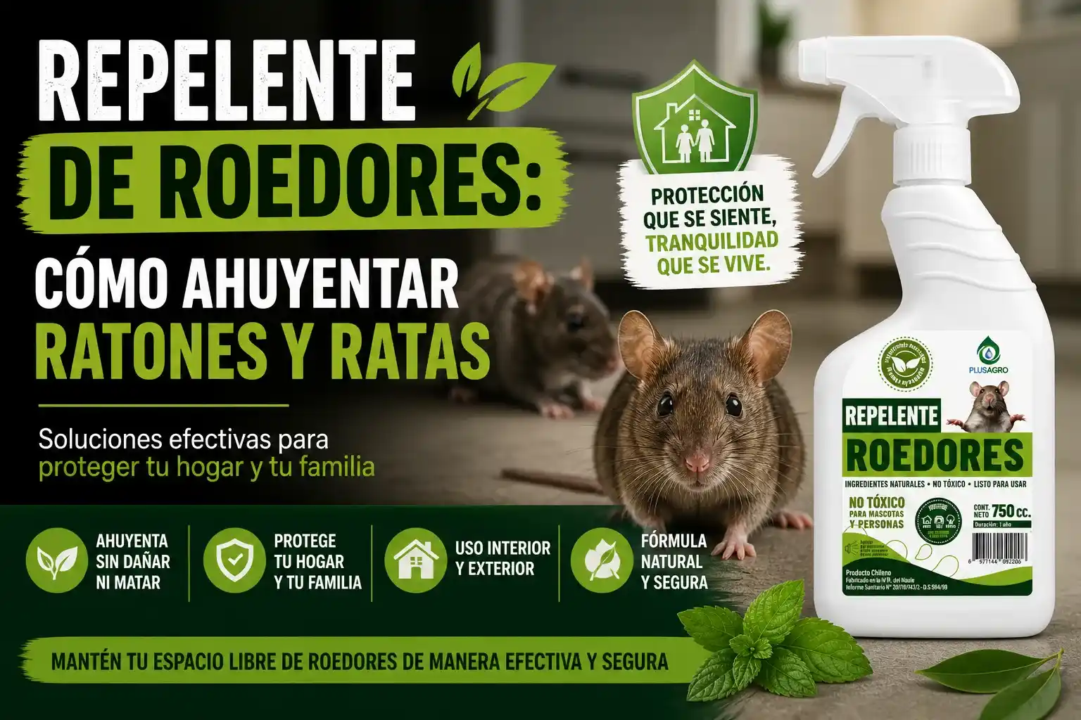 Repelente de Roedores: cómo ahuyentar ratones y ratas