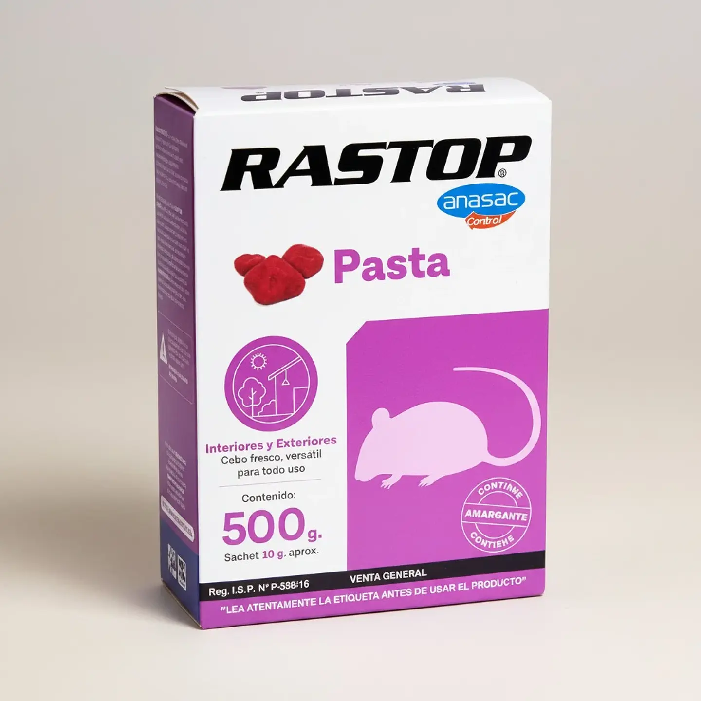 Rastop Pasta 500 g Anasac | Rodenticida para Ratas y Ratones 3