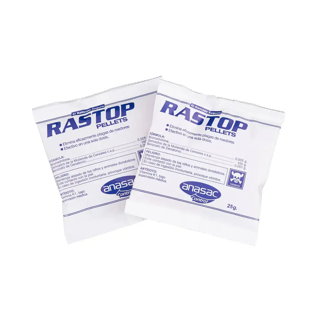 Veneno para Ratas y Ratones Pellet 500 g | Rastop Anasac 3