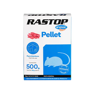 Veneno para Ratas y Ratones Pellet 500 g | Rastop Anasac