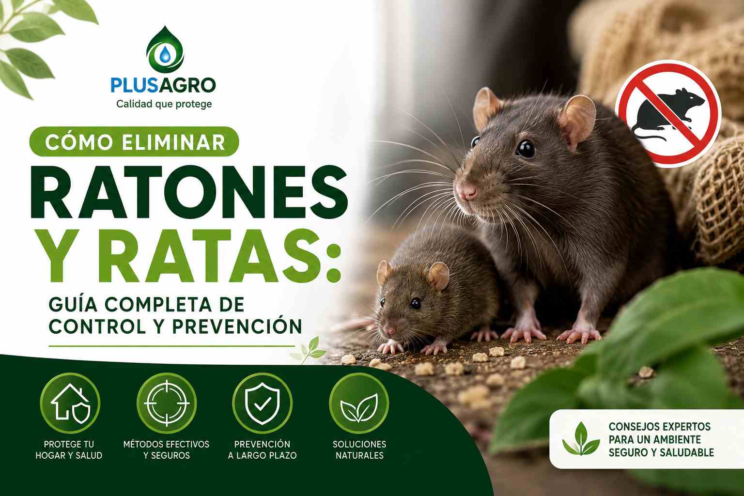 Cómo eliminar ratones y ratas: guía completa de control y prevención