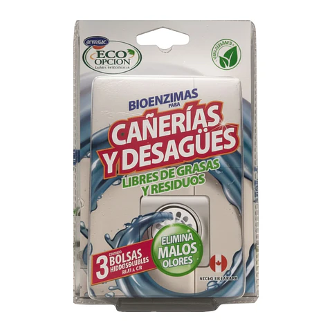 Bioenzimas Cañerías y Desagües 3 Bolsas | Anasac